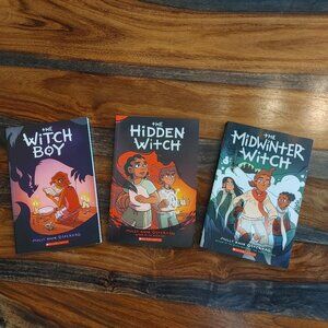 Lot of 3 Paperbacks The Witch Boy Series by Molly Knox Ostertag Hidden MidWinter